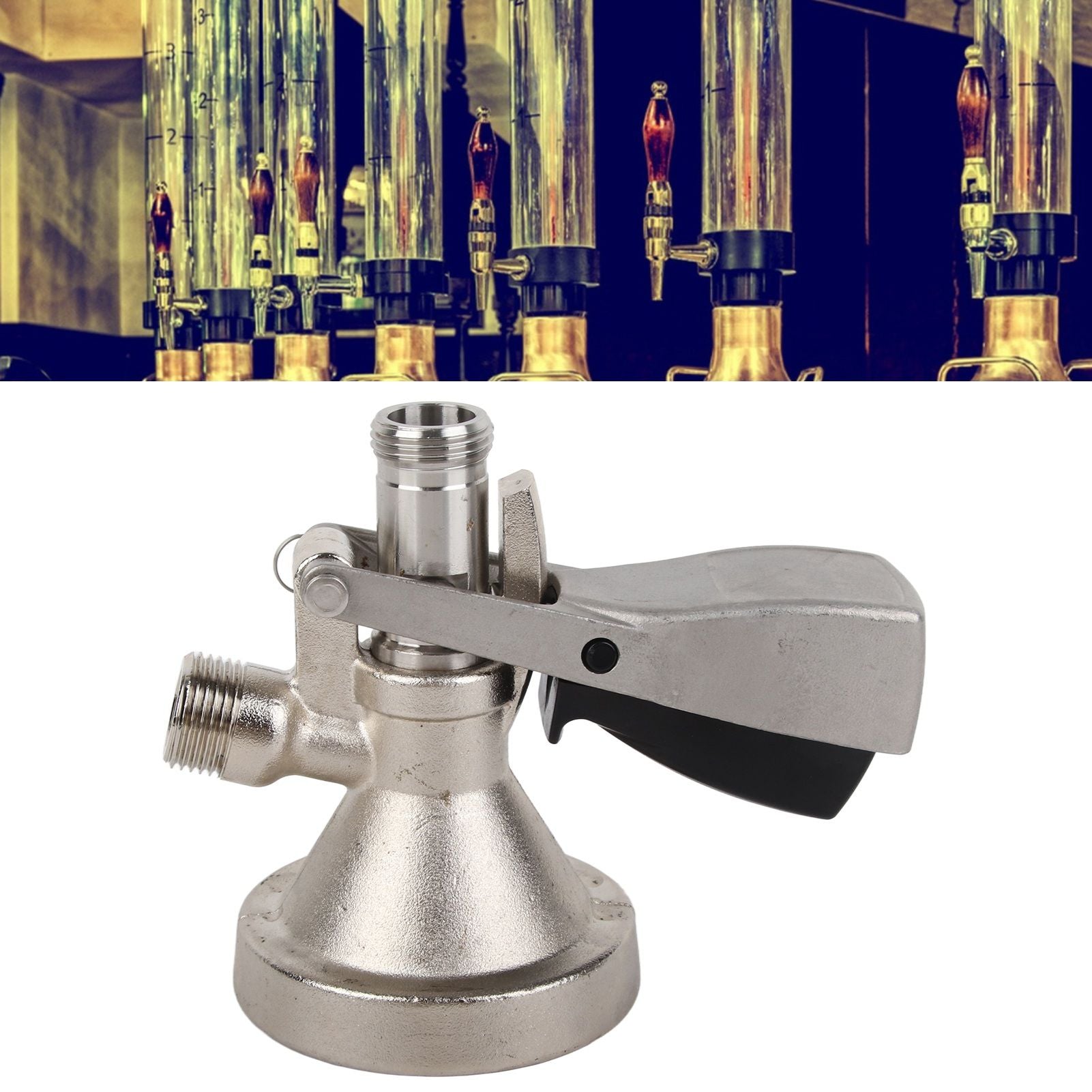 G System Keg Coupler Stainless Steel Probe Brass G Type Home Brewin Beer Keg Tap Dispenser Distributor Coupler