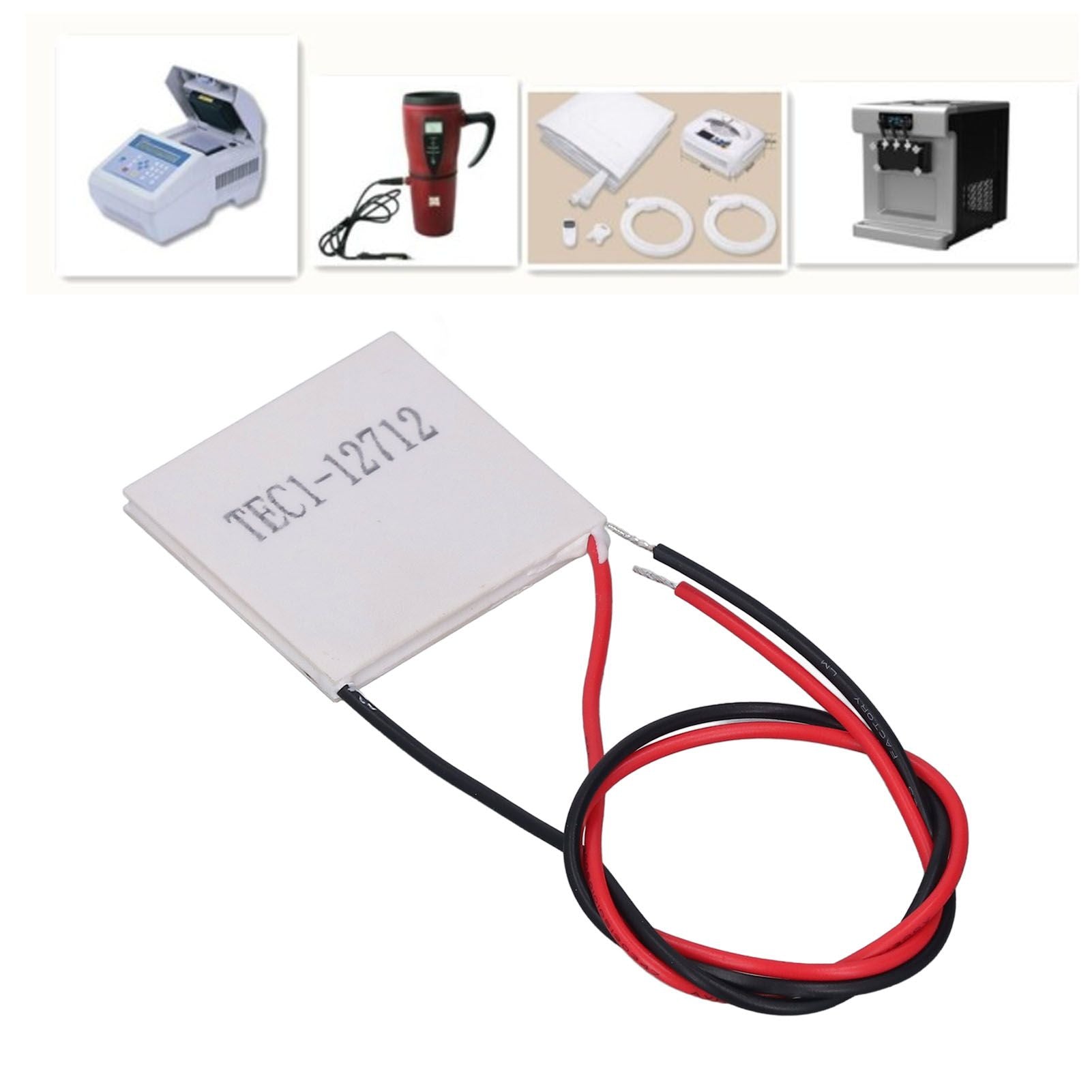 Semiconductor Cooler Chip TEC1 12712 Refrigeration Tablet for CPU Coolers Power Sources DC12V