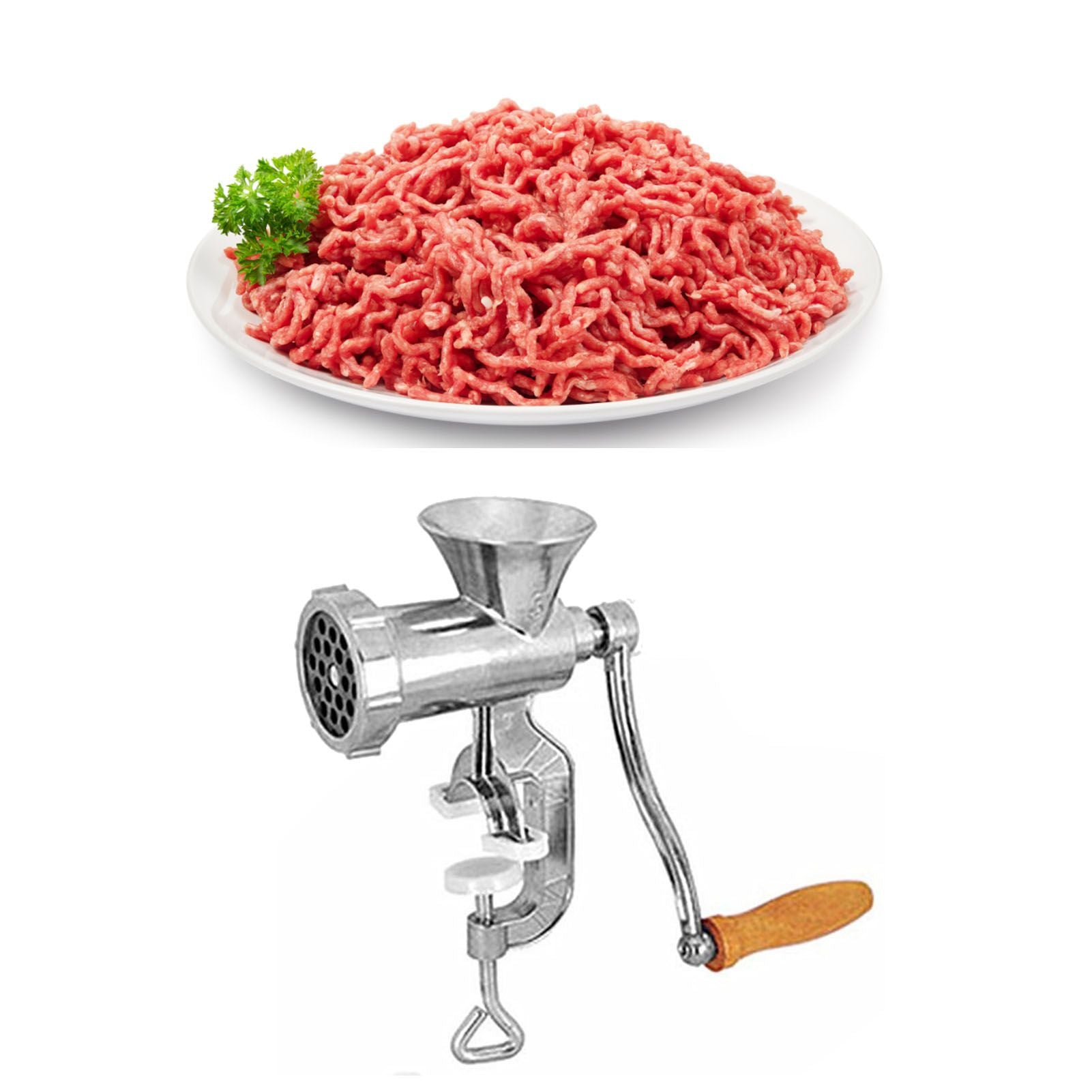 Manual Meat Grinder Aluminum Alloy Hand Crank Meat Vegetable Grinding Machine for Kitchen