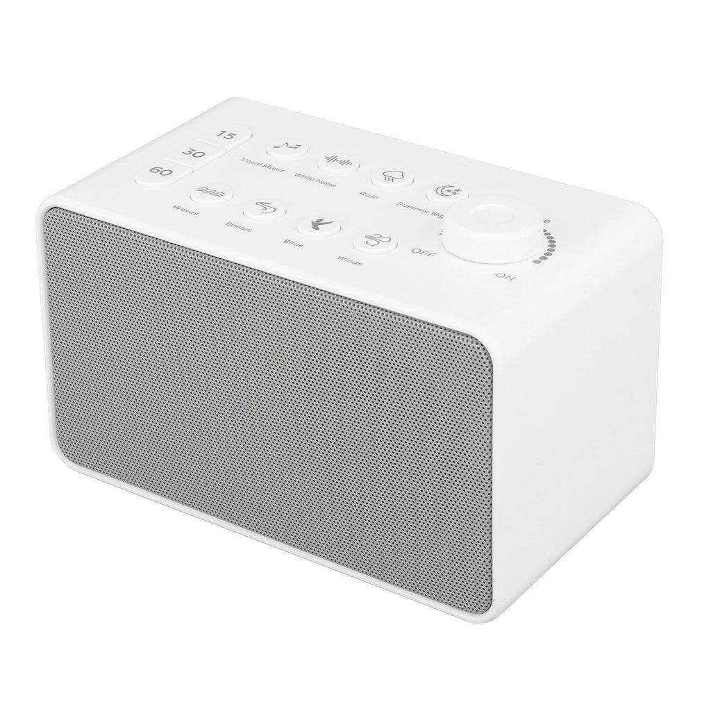 S16 White Noise Machine USB Rechargeable Portable Sound Machine with 8 Natural Sounds for Baby Adults Kids Sleeping
