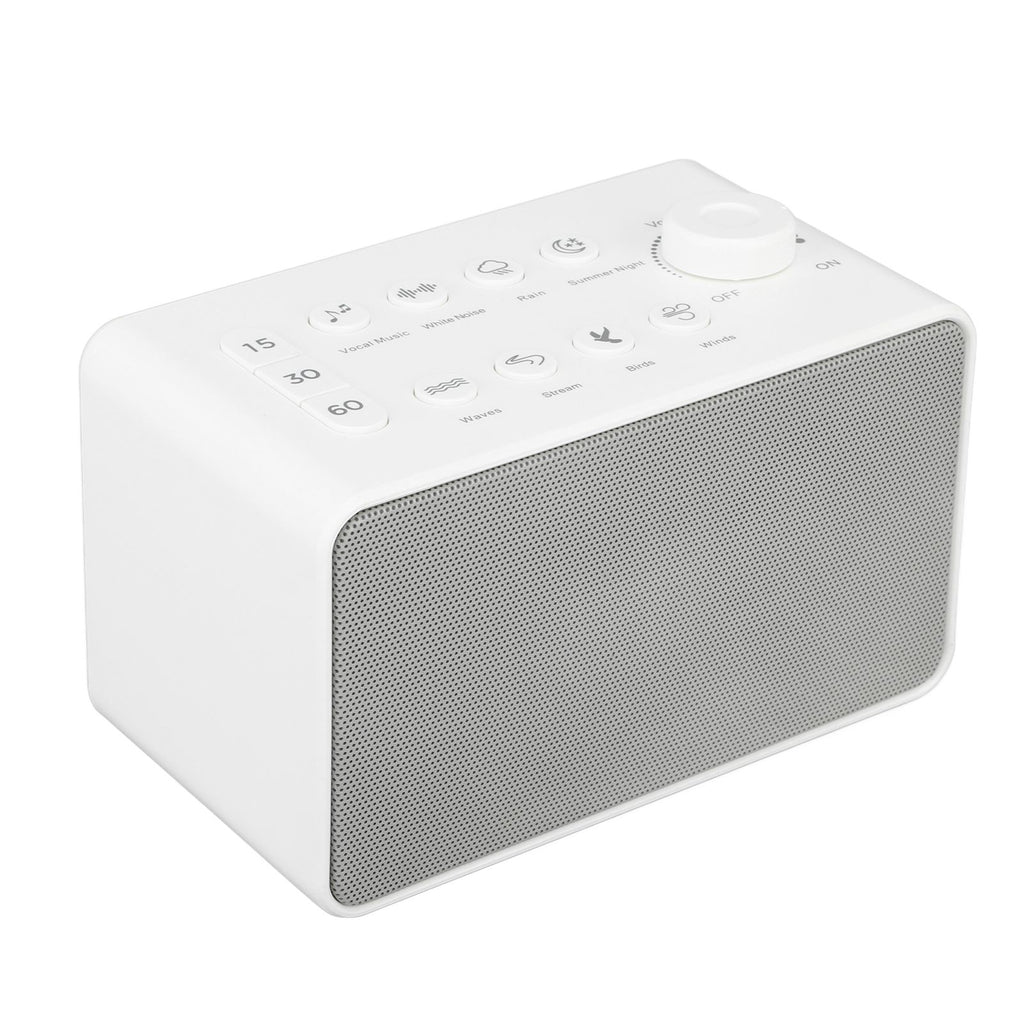 S16 White Noise Machine USB Rechargeable Portable Sound Machine with 8 Natural Sounds for Baby Adults Kids Sleeping