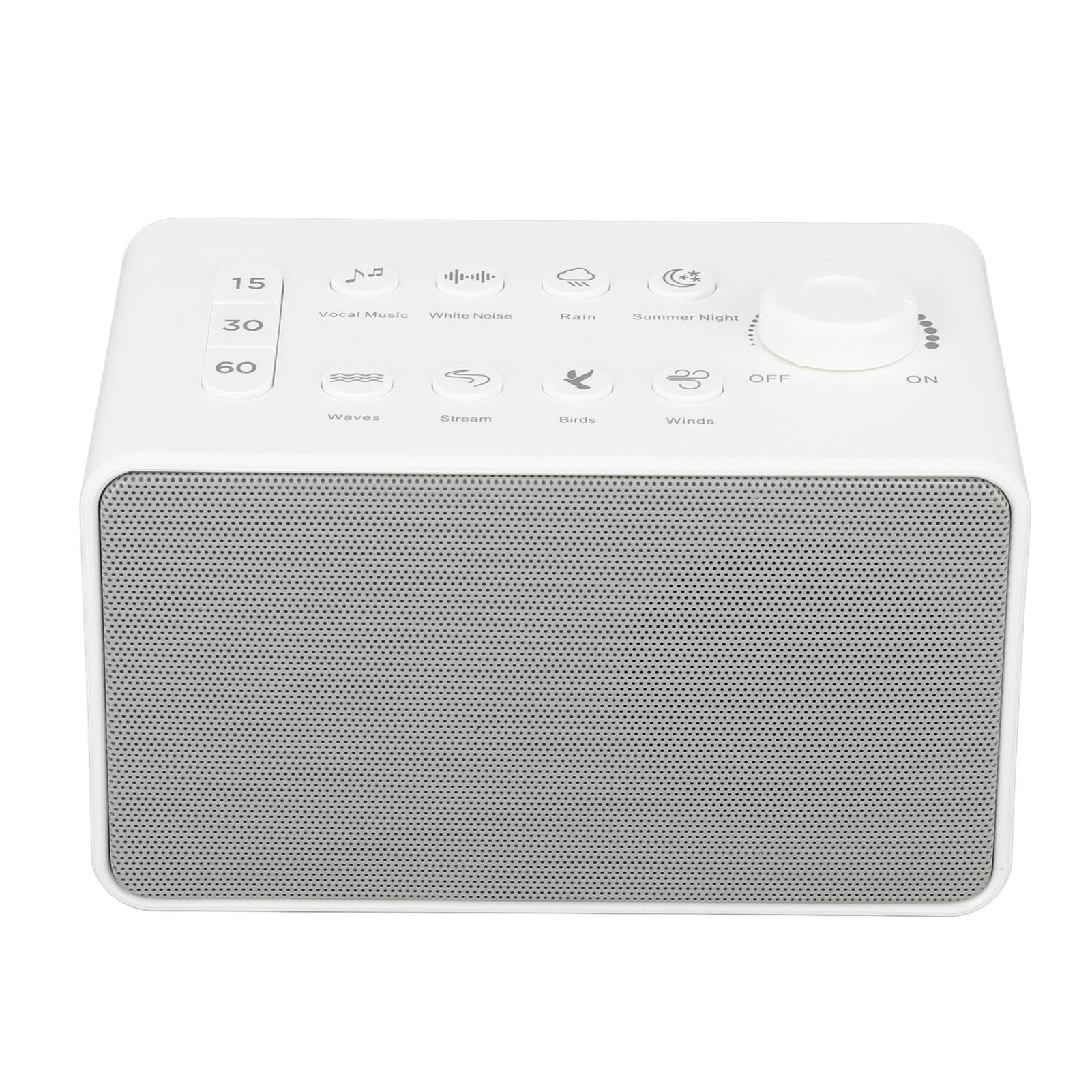 S16 White Noise Machine USB Rechargeable Portable Sound Machine with 8 Natural Sounds for Baby Adults Kids Sleeping