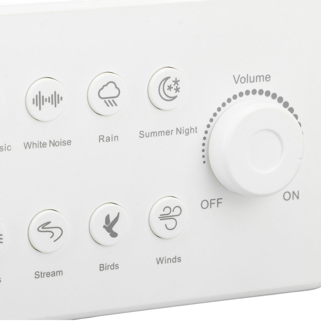 S16 White Noise Machine USB Rechargeable Portable Sound Machine with 8 Natural Sounds for Baby Adults Kids Sleeping