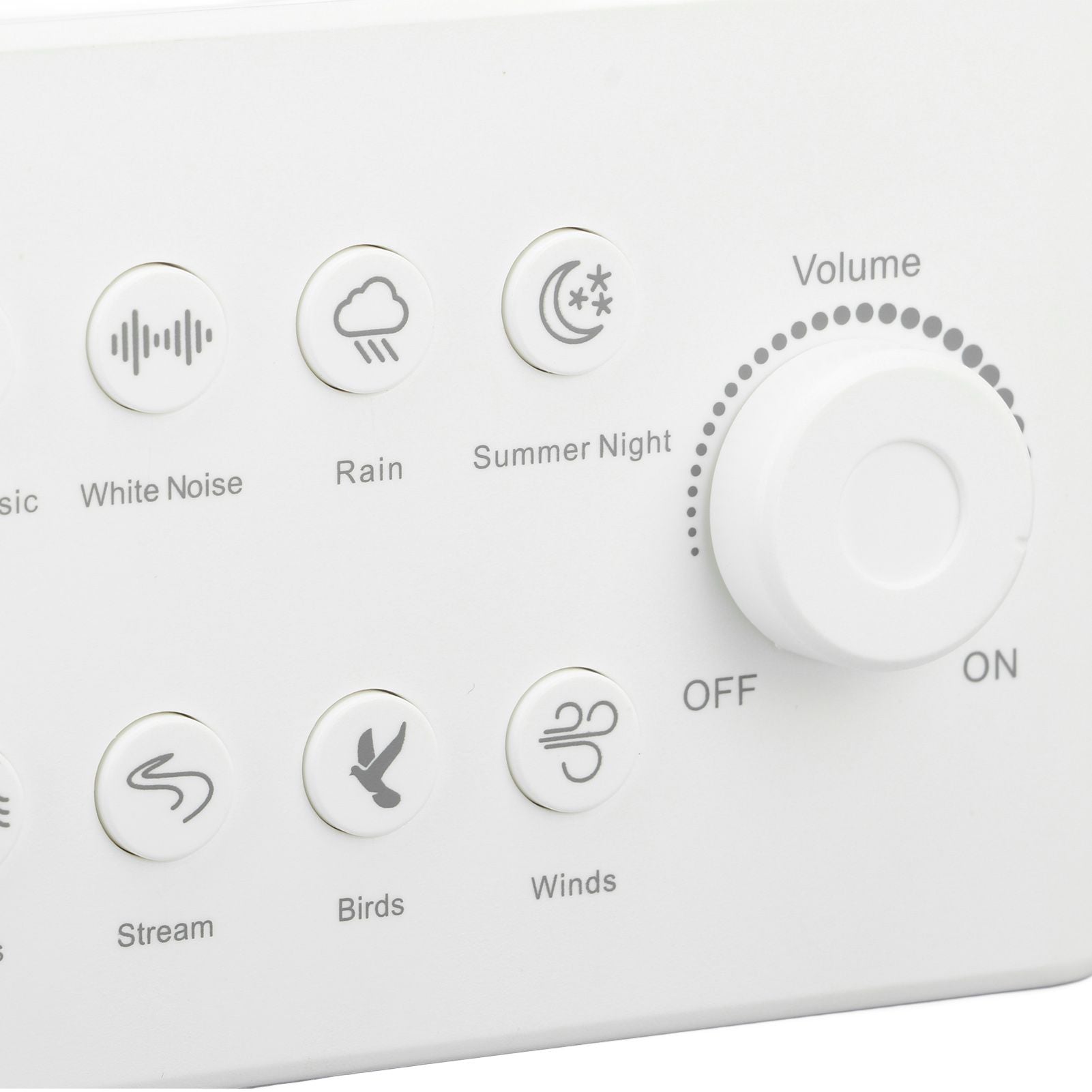 S16 White Noise Machine USB Rechargeable Portable Sound Machine with 8 Natural Sounds for Baby Adults Kids Sleeping