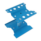 RC Car Work Stand Aluminum Repair Workstation Model Repair Table With Accurate Scale 360 Degree Rotation Blue