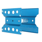 RC Car Work Stand Aluminum Repair Workstation Model Repair Table With Accurate Scale 360 Degree Rotation Blue