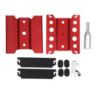 RC Car Work Stand Aluminum Repair Workstation Model Repair Table With Accurate Scale 360 Degree Rotation Red