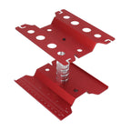RC Car Work Stand Aluminum Repair Workstation Model Repair Table With Accurate Scale 360 Degree Rotation Red