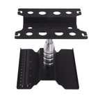 RC Car Work Stand Aluminum Repair Workstation Model Repair Table With Accurate Scale 360 Degree Rotation Black