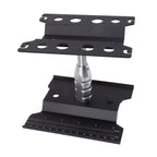 RC Car Work Stand Aluminum Repair Workstation Model Repair Table With Accurate Scale 360 Degree Rotation Black