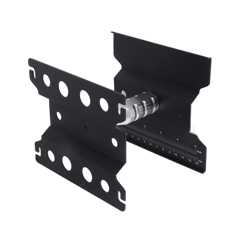 RC Car Work Stand Aluminum Repair Workstation Model Repair Table With Accurate Scale 360 Degree Rotation Black