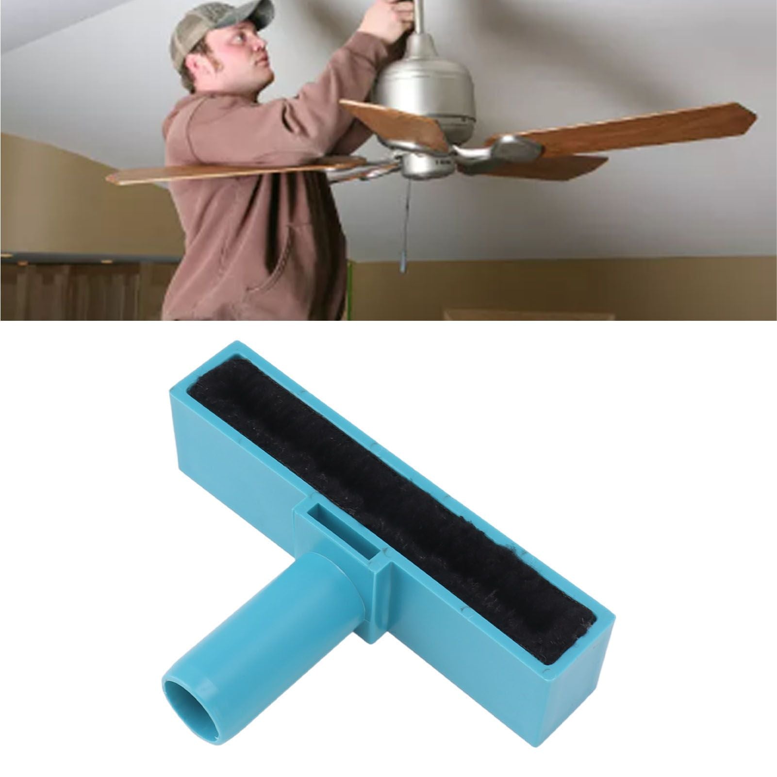 Ceiling Fan Cleaning Reusable Washable Brush Fan Blade Brush Fan Cleaning Tool for Home Blue