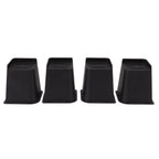 4Pcs Furniture Riser 6in Heavy Duty Slip Proof ABS Bed Rise Lift Block for Chair Sofa