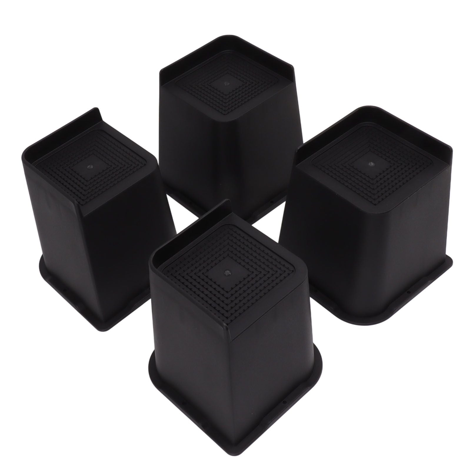 4Pcs Furniture Riser 6in Heavy Duty Slip Proof ABS Bed Rise Lift Block for Chair Sofa