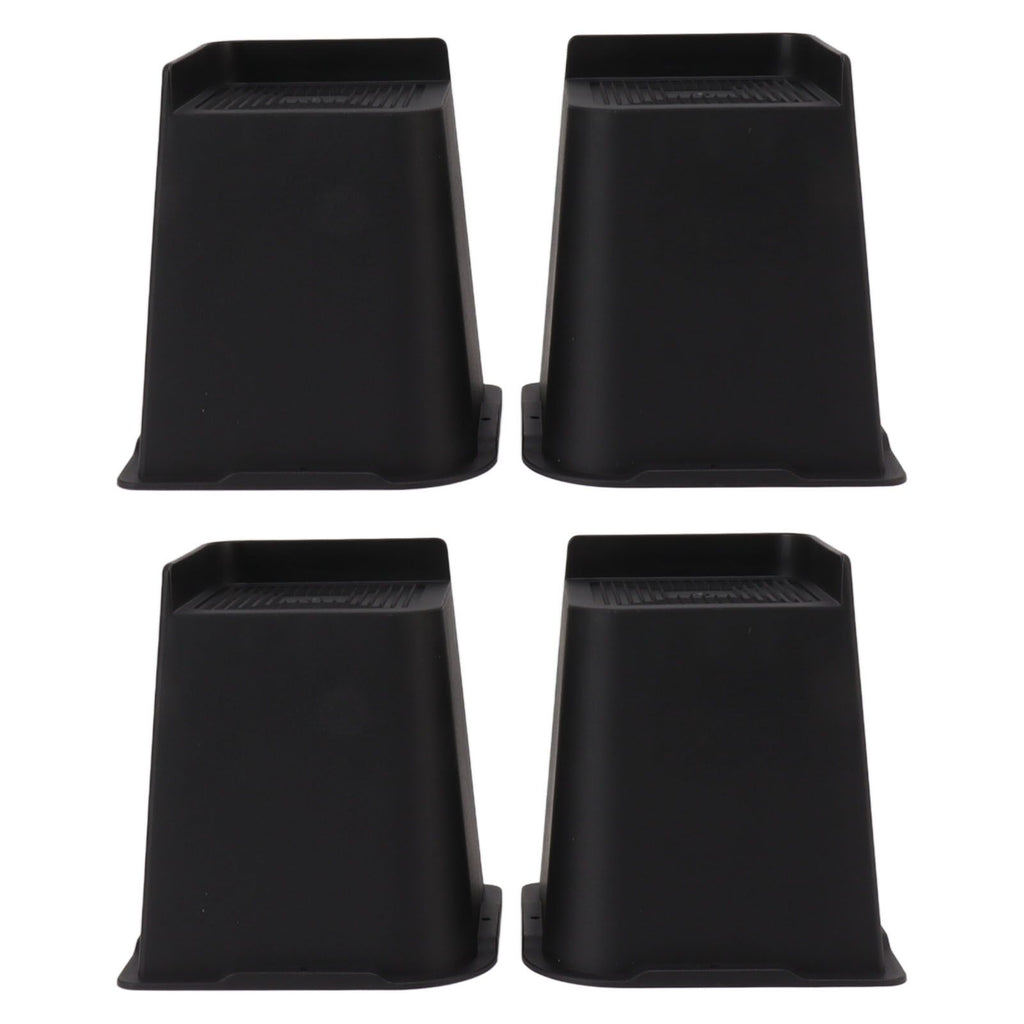4Pcs Furniture Riser 6in Heavy Duty Slip Proof ABS Bed Rise Lift Block for Chair Sofa