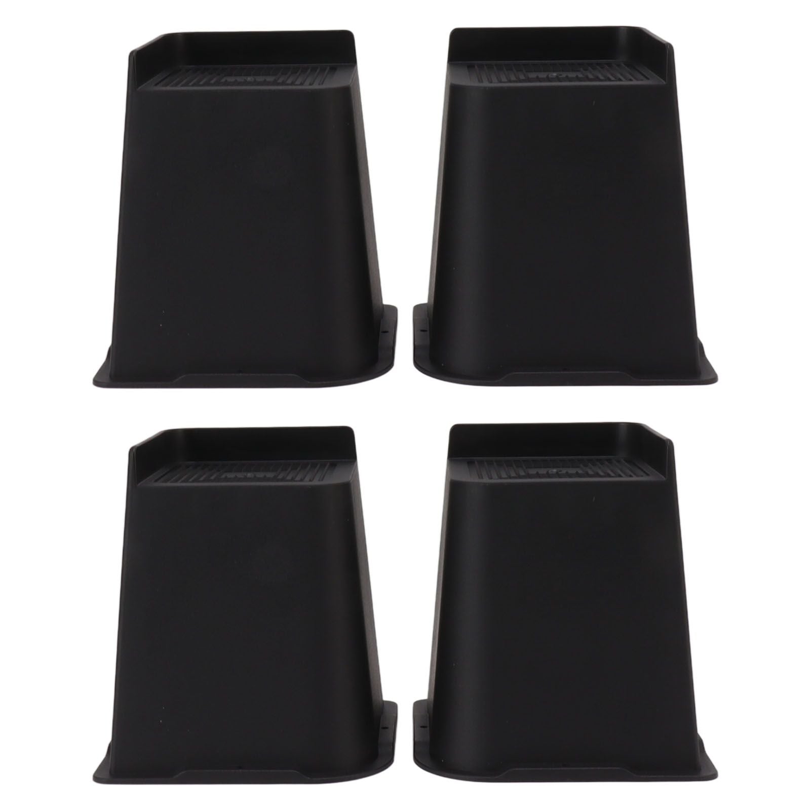 4Pcs Furniture Riser 6in Heavy Duty Slip Proof ABS Bed Rise Lift Block for Chair Sofa