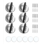 Dome Door Stop 304 Stainless Steel Sound Dampening Floor Door Bumper Punching Free Collision Proof