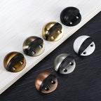 Dome Door Stop 304 Stainless Steel Sound Dampening Floor Door Bumper Punching Free Collision Proof