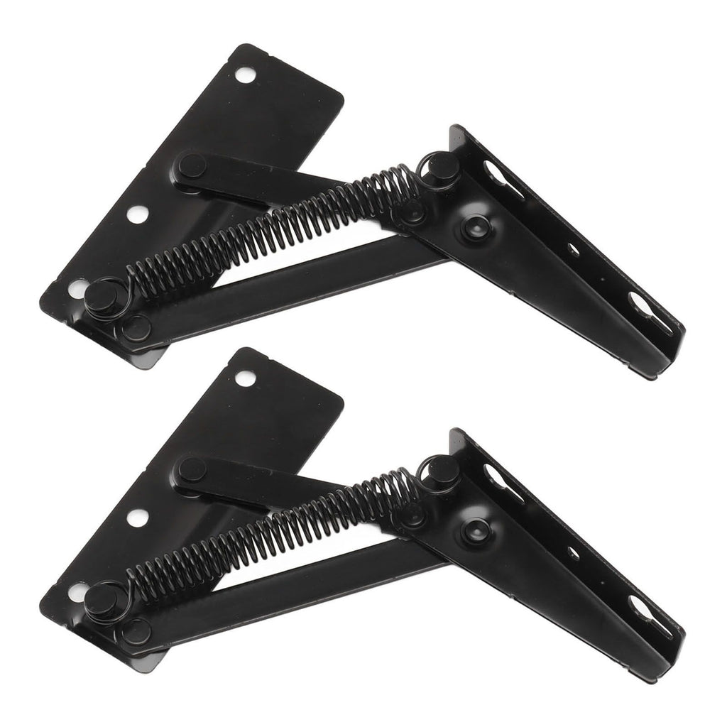 80 Degrees Shear Hinge Cold Rolled Steel Foldable Upturned Support Hinge for Cabinet Doors Bed Sofa