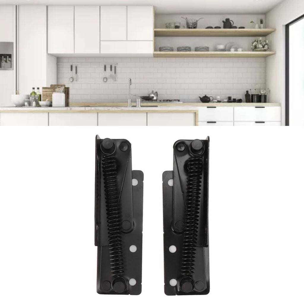 80 Degrees Shear Hinge Cold Rolled Steel Foldable Upturned Support Hinge for Cabinet Doors Bed Sofa