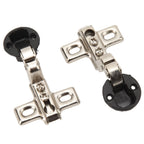 2pcs 26mm Hole Glass Hinge Mini Cabinet Hinge For Cabinet Glass Door