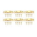 6 Set Cabinet Door Catch Brass Cabinet Door Closet Ball Tension Catch Latch with Gold Screw for Most Cabinets 50mm / 2in