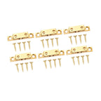 6 Set Cabinet Door Catch Brass Cabinet Door Closet Ball Tension Catch Latch with Gold Screw for Most Cabinets 50mm / 2in