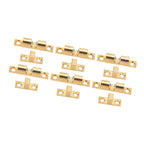 6 Set Cabinet Door Catch Brass Cabinet Door Closet Ball Tension Catch Latch with Gold Screw for Most Cabinets 50mm / 2in