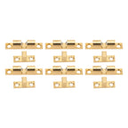 6 Set Cabinet Door Catch Brass Cabinet Door Closet Ball Tension Catch Latch with Gold Screw for Most Cabinets 50mm / 2in