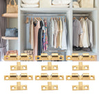 6 Set Cabinet Door Catch Brass Cabinet Door Closet Ball Tension Catch Latch with Gold Screw for Most Cabinets 50mm / 2in