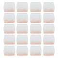20Pcs Chair Leg Protector for Hardwood Floor Rubber Felt Furniture Pad Cover Non Scratches Noise Transparent Rectangle S