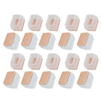 20Pcs Chair Leg Protector for Hardwood Floor Rubber Felt Furniture Pad Cover Non Scratches Noise Transparent Rectangle S
