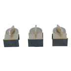 3PCS Sliding Window Locks Aluminum Alloy Safety Lock for Home Bedroom Bathroom Office Brown