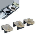 3PCS Sliding Window Locks Aluminum Alloy Safety Lock for Home Bedroom Bathroom Office Brown