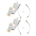 2PCS Wardrobe Pulley Stainless Steel Sliding Door Roller Wheels Waterproof Copper Core for Closet Cabinet Furniture Bathroom Convex