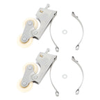 2PCS Wardrobe Pulley Stainless Steel Sliding Door Roller Wheels Waterproof Copper Core for Closet Cabinet Furniture Bathroom Convex