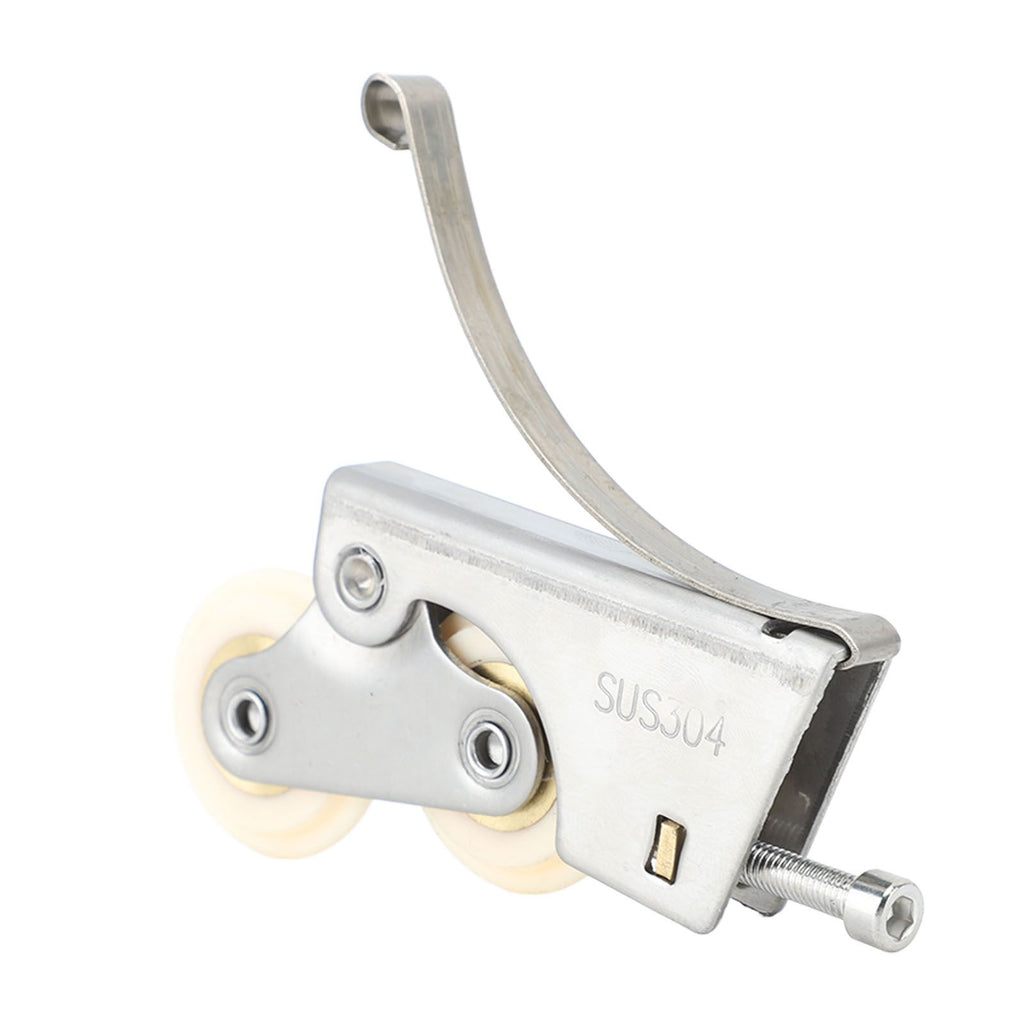 2PCS Wardrobe Pulley Stainless Steel Sliding Door Roller Wheels Waterproof Copper Core for Closet Cabinet Furniture Bathroom Convex
