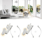 2PCS Wardrobe Pulley Stainless Steel Sliding Door Roller Wheels Waterproof Copper Core for Closet Cabinet Furniture Bathroom Convex