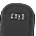 Key Lock Box Safe Security Wall Mounted Waterproof Password Combination Lock Storage Box for House Key Matte Black