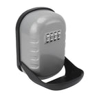 Key Lock Box Safe Security Wall Mounted Waterproof Password Combination Lock Storage Box for House Key Flash Silver