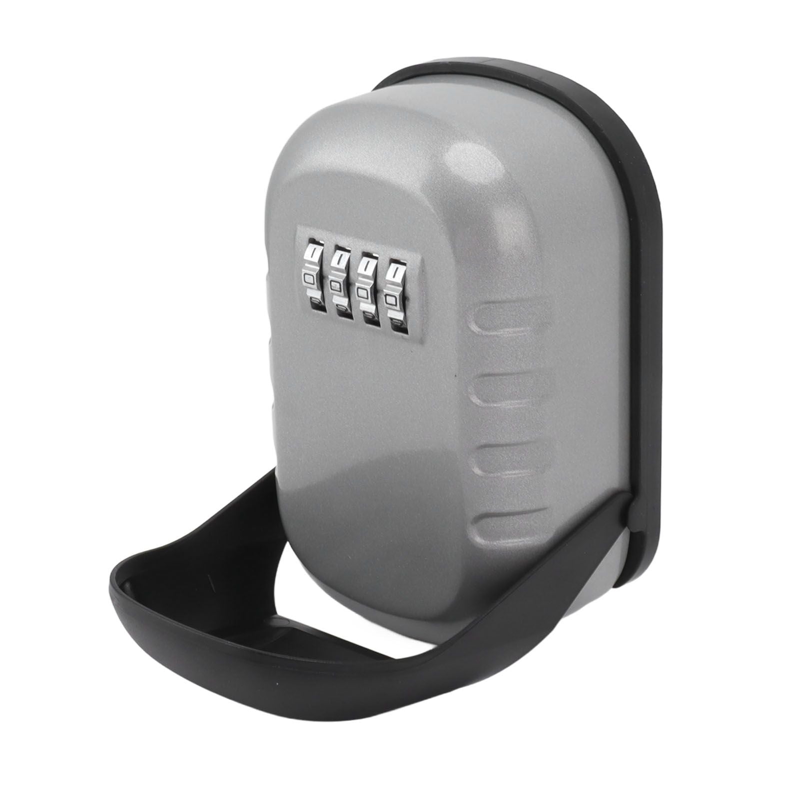 Key Lock Box Safe Security Wall Mounted Waterproof Password Combination Lock Storage Box for House Key Flash Silver