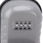 Key Lock Box Safe Security Wall Mounted Waterproof Password Combination Lock Storage Box for House Key Flash Silver