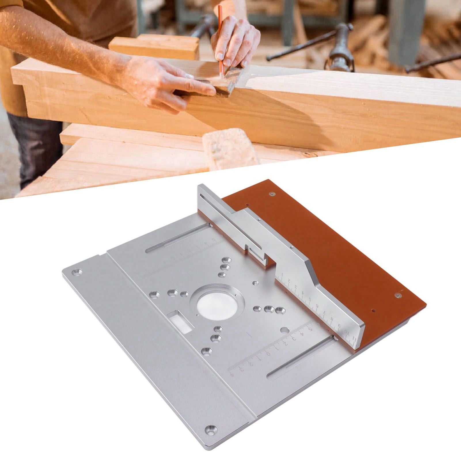Aluminium Router Table Insert Plate Table for Woodworking Benches Router Plate Wood Tools Milling Trimming Machine