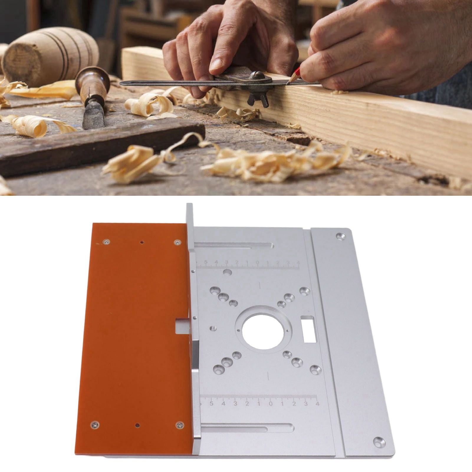 Aluminium Router Table Insert Plate Table for Woodworking Benches Router Plate Wood Tools Milling Trimming Machine