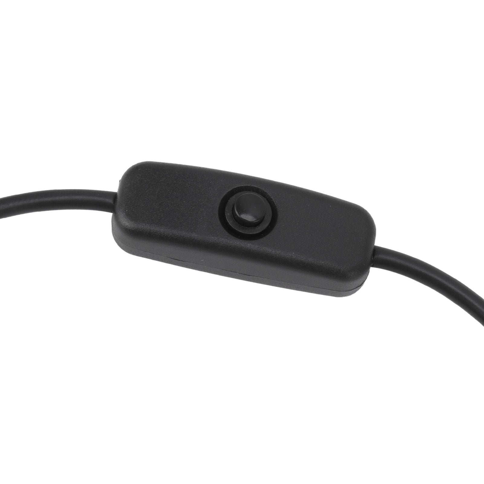 5PCS ON Off Switch Male to Female Cable 2 Pin PVC USB Extension Cable with B utton for Driving Recorder LED Lights Black