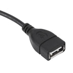 5PCS ON Off Switch Male to Female Cable 2 Pin PVC USB Extension Cable with B utton for Driving Recorder LED Lights Black
