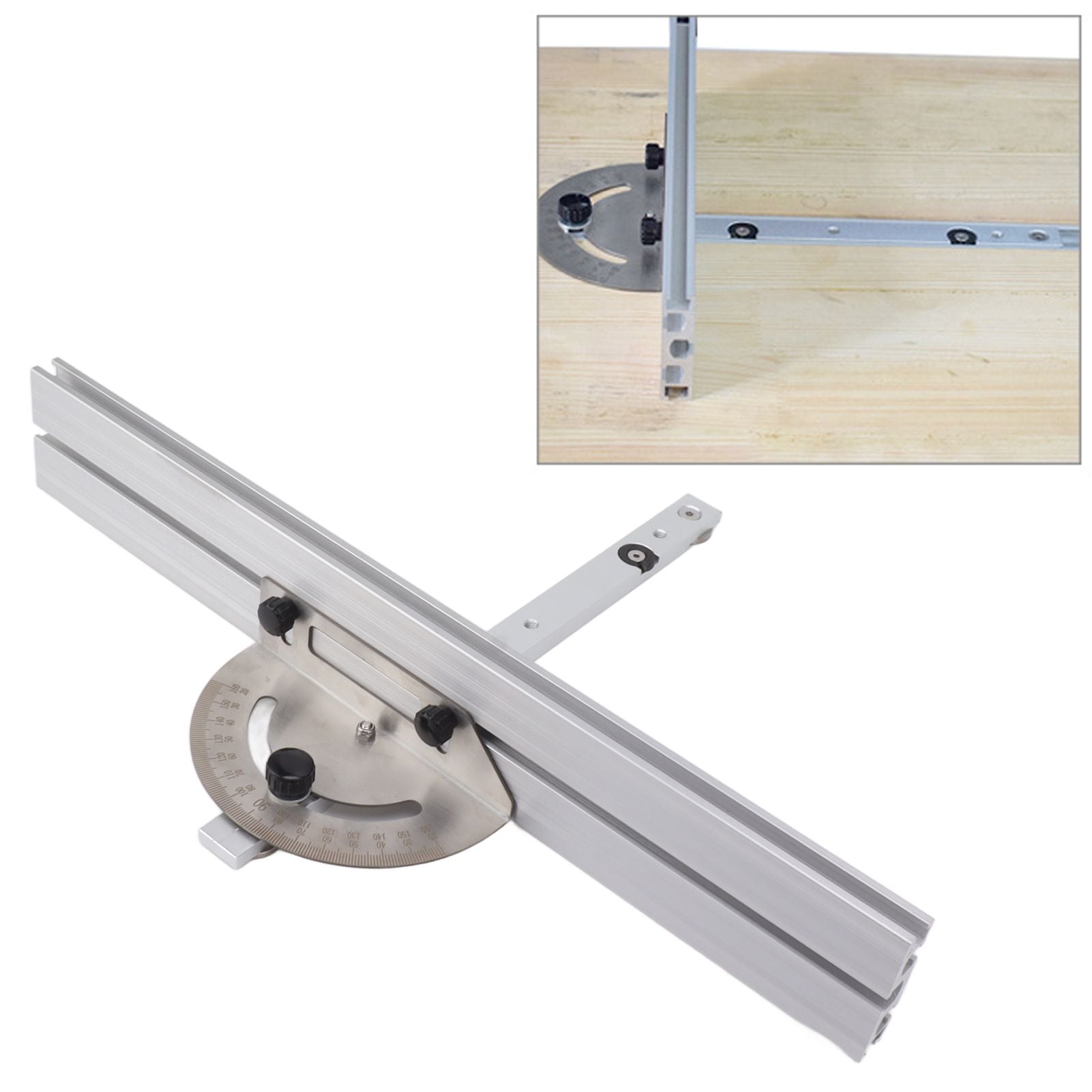 Angle Protractor Angle Finder Ruler Aluminum Alloy Protractor Woodworking Ruler Angle Measure Tool with Backstop