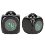 Projection Clock LED Display Projection Alarm Clock Mini Voice Timing Digital Clock Projector With USB Cable Black