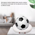 Electric Rotating Display Table LED Light 25cm Noiseless 20kg Load Capacity Turntable Display Stand for Jewelry White