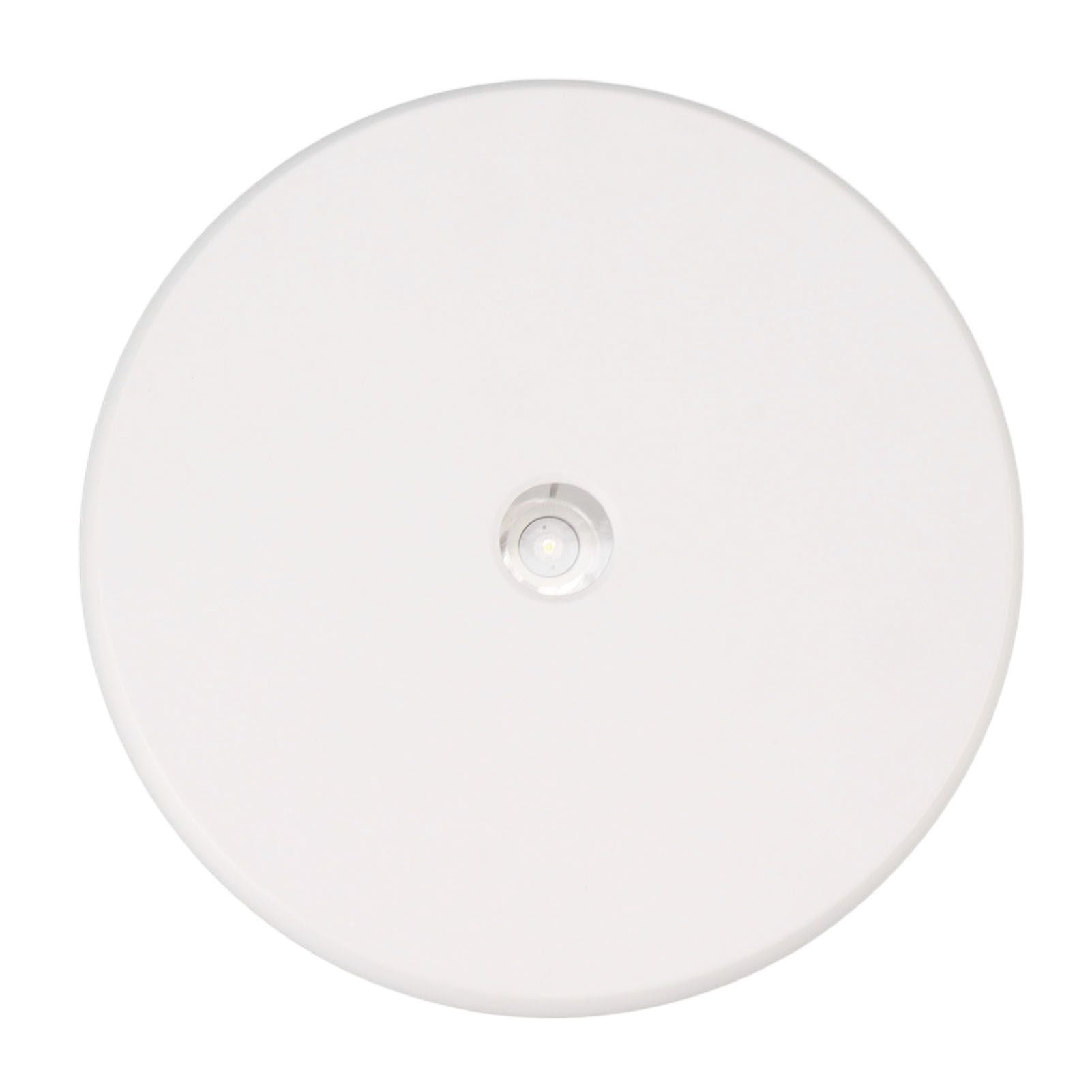Electric Rotating Display Table LED Light 25cm Noiseless 20kg Load Capacity Turntable Display Stand for Jewelry White